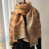 Color Blocking And Matching Cashmere Scarves For Women - ROUTINE FASHION